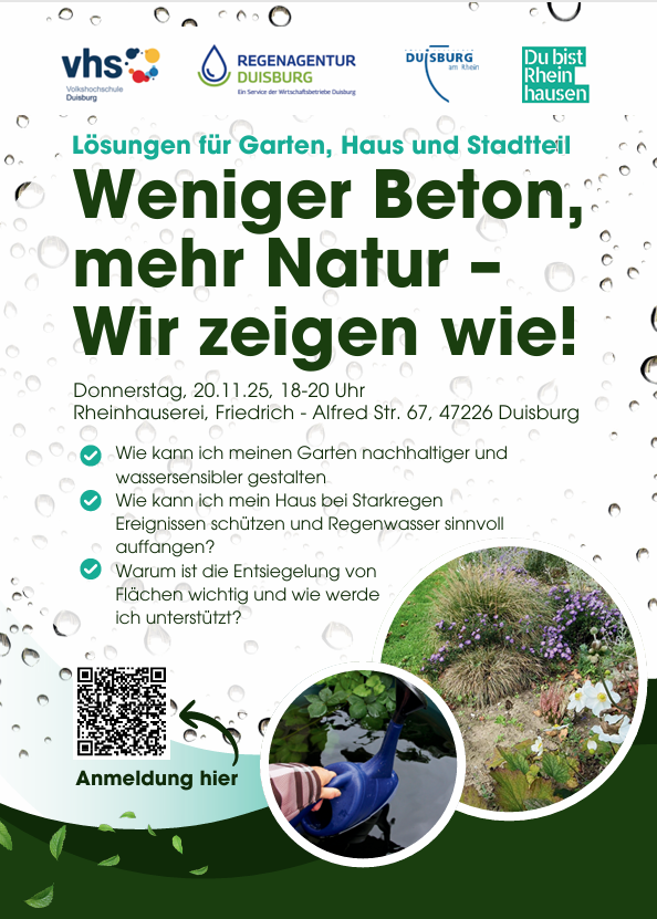 Mehr grün weniger Beton- Wir zeigen wie !